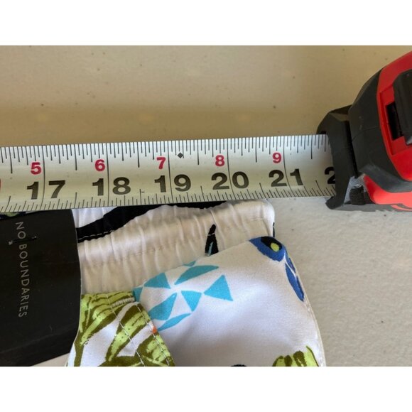 No Boundaries Mens XL 7" Inseam Recycled Polyester Tropical Print Swim Shorts - Picture 4 of 8